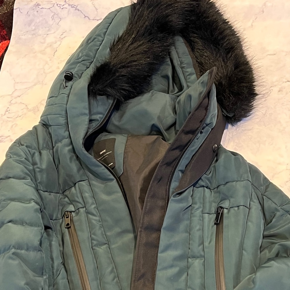 Zara Teal Coat XS barely worn